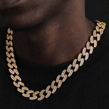 gold iced out chain