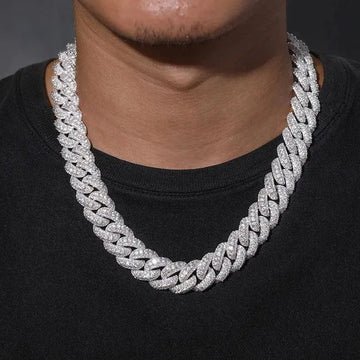 18mm iced out cuban link chain