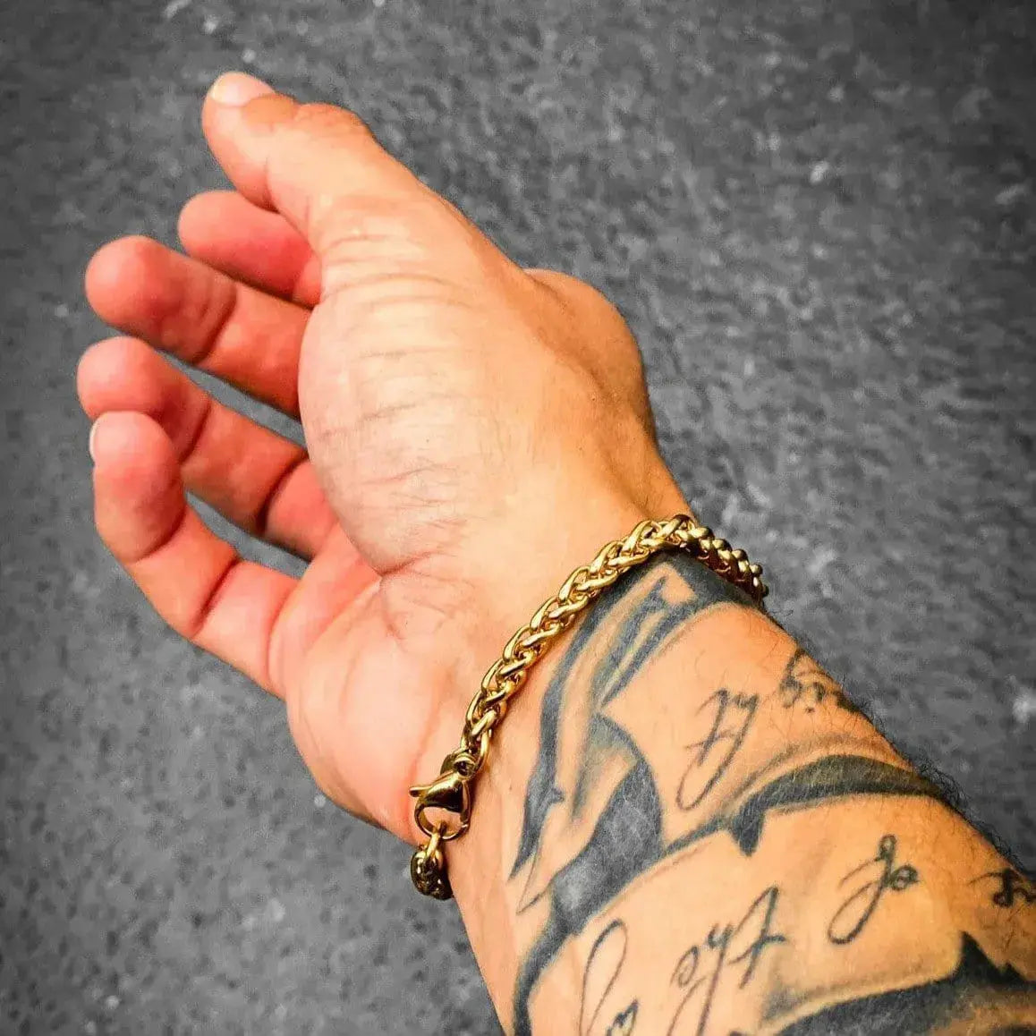 men's gold bracelet