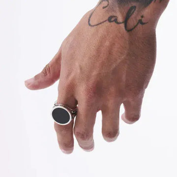 men's silver ring