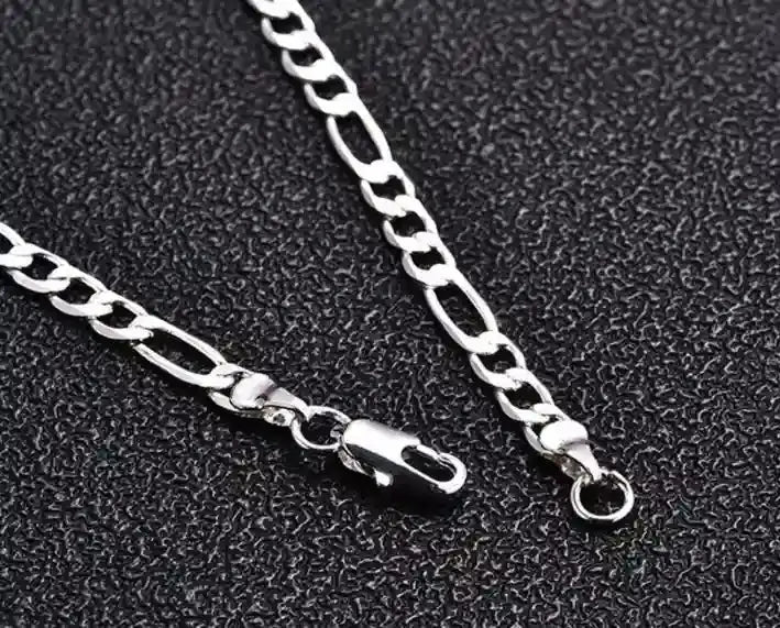 silver figaro chains style men's fashion