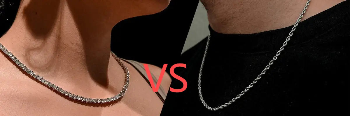 Tennis Chain vs. Rope Chain