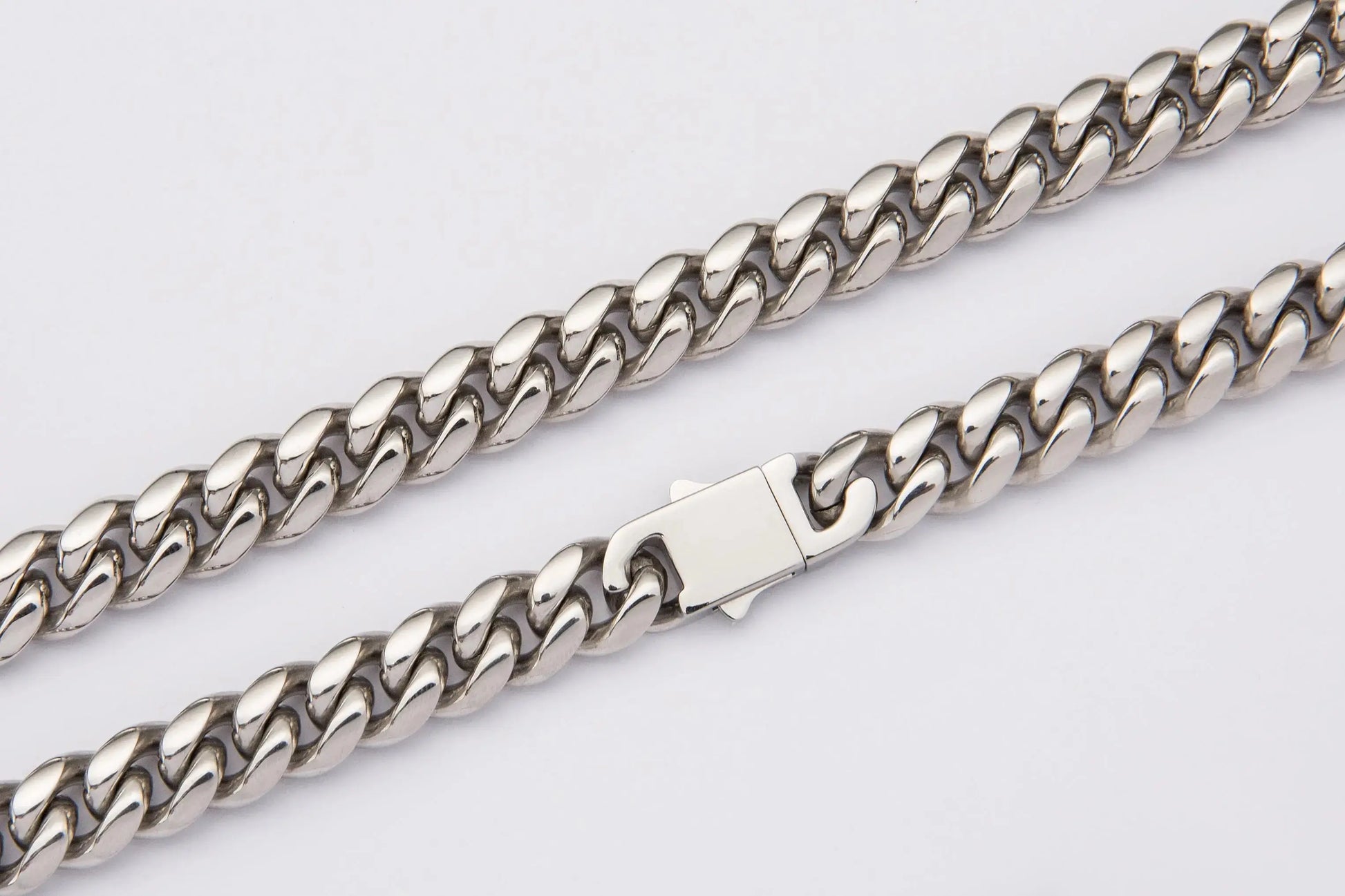 10mm Silver Cuban Link Chain -- DVVX CHAINS