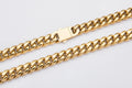 12mm Gold Cuban Link Chain -- DVVX CHAINS