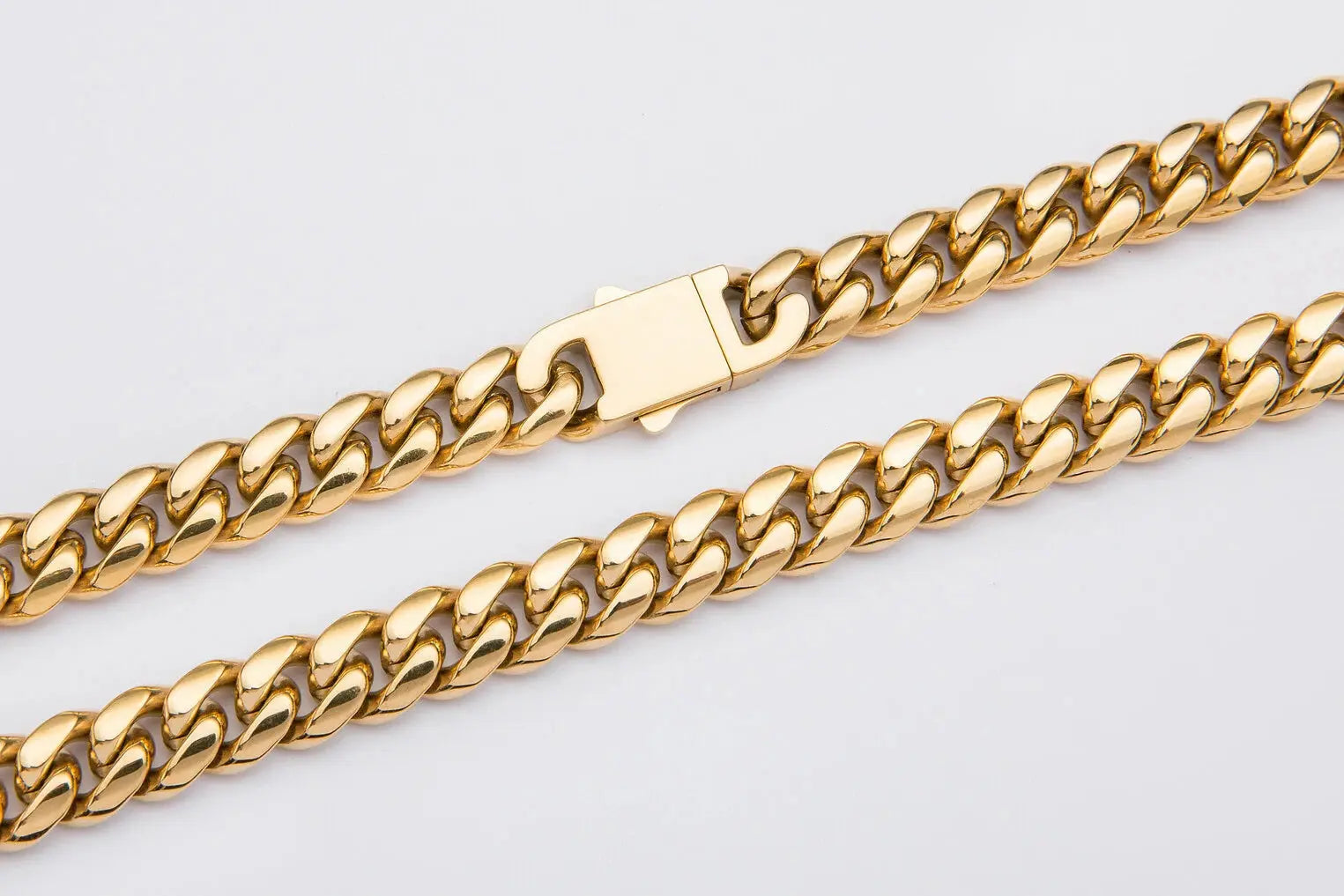 12mm Gold Cuban Link Chain -- DVVX CHAINS