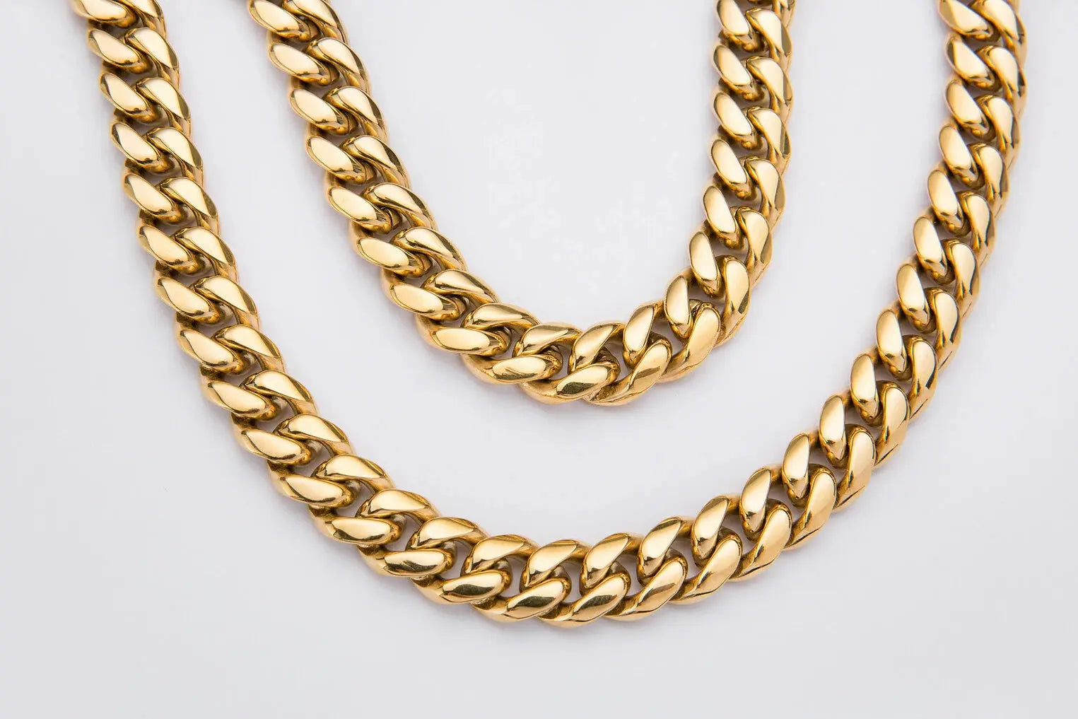 12mm Gold Cuban Link Chain -- DVVX CHAINS