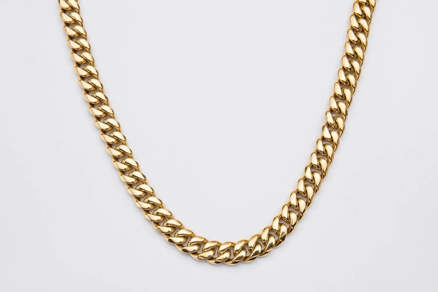 12mm Gold Cuban Link Chain -- DVVX CHAINS