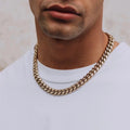 12mm Gold Heavyweight Cuban Chain For Men -- DVVX CHAINS