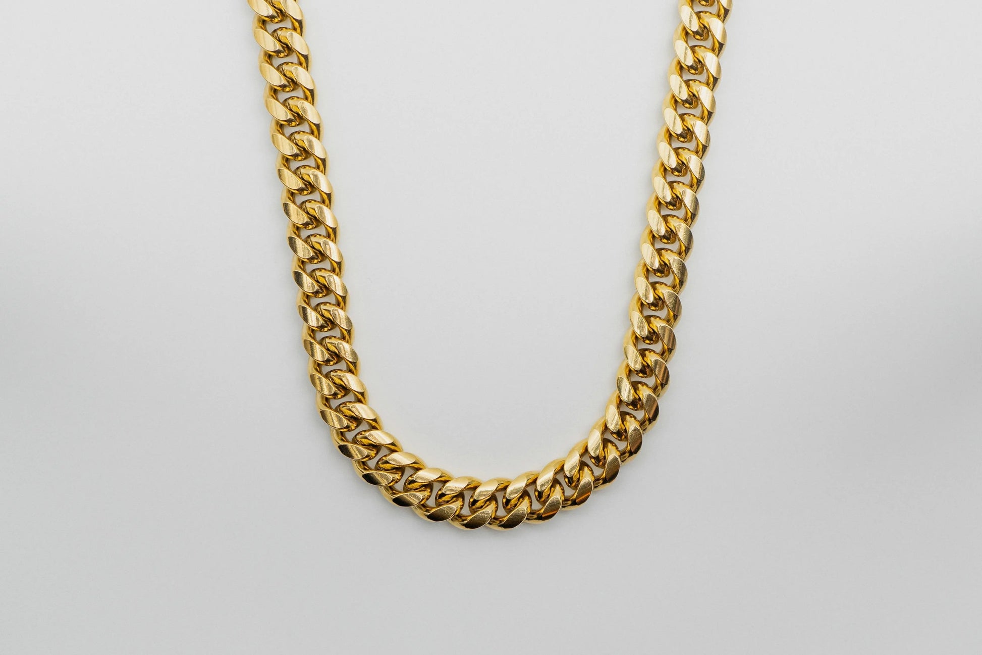 12mm Gold Heavyweight Cuban Chain For Men -- DVVX CHAINS