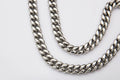 12mm Silver Cuban Link Chain -- DVVX CHAINS