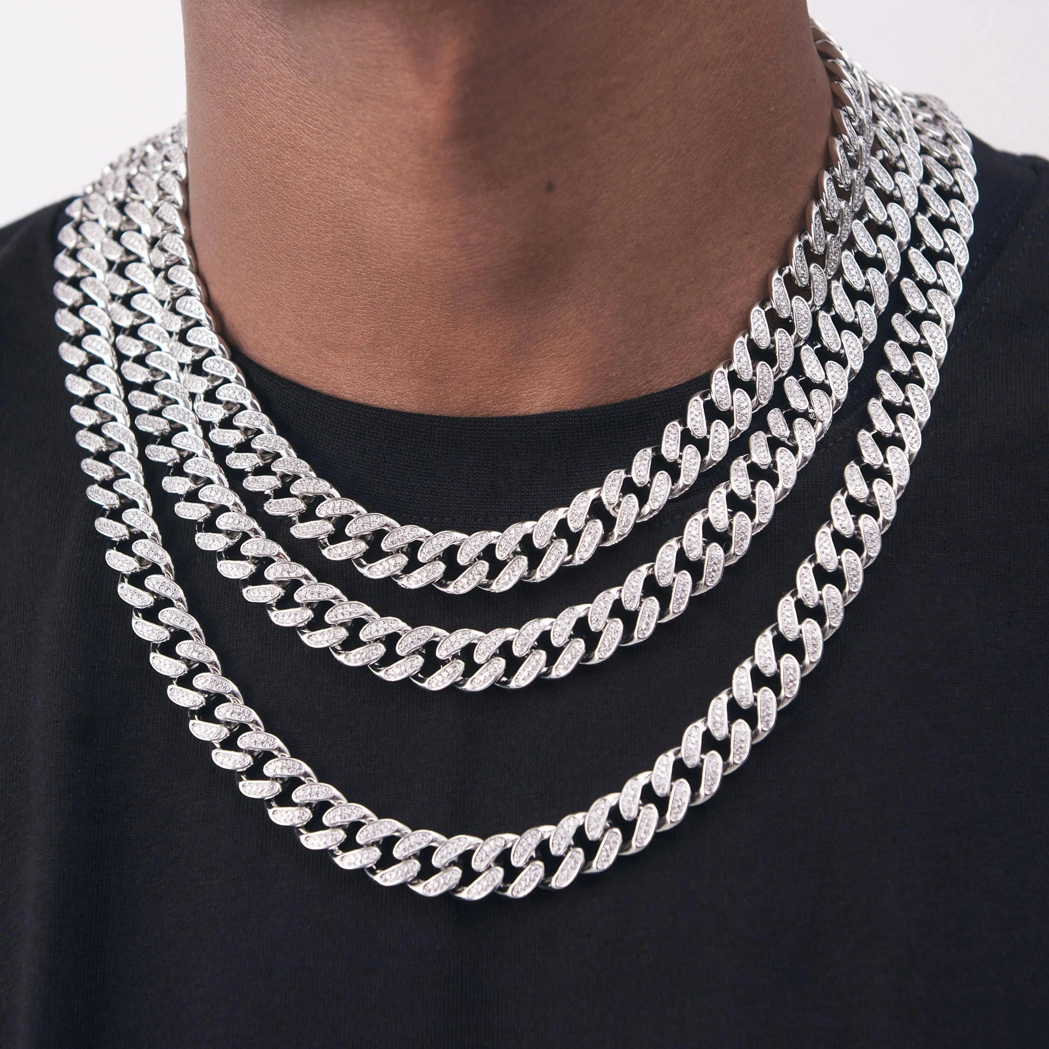 13mm Iced Out Cuban Link Chain -- DVVX CHAINS