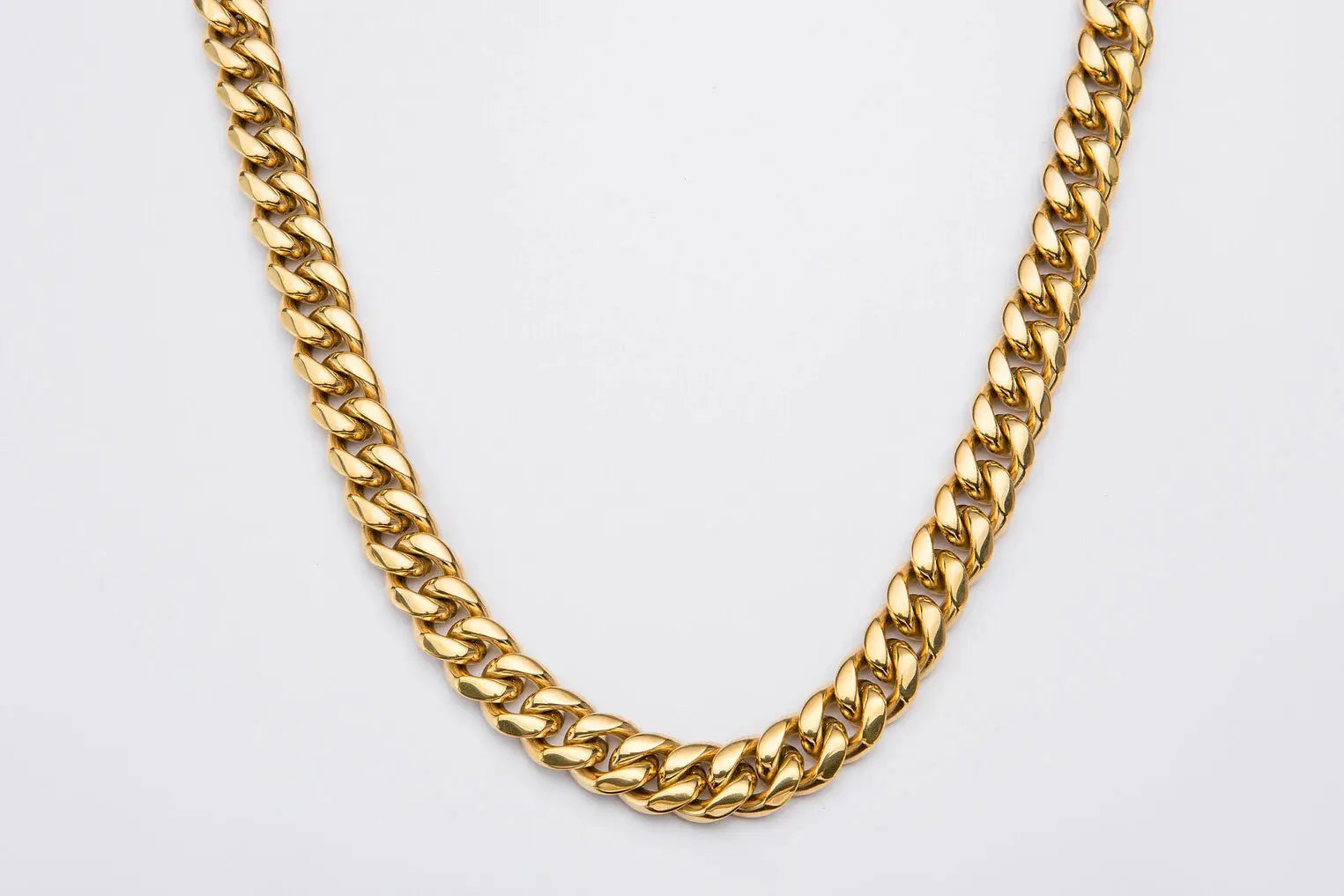 14mm Gold Cuban Link Chain -- DVVX CHAINS