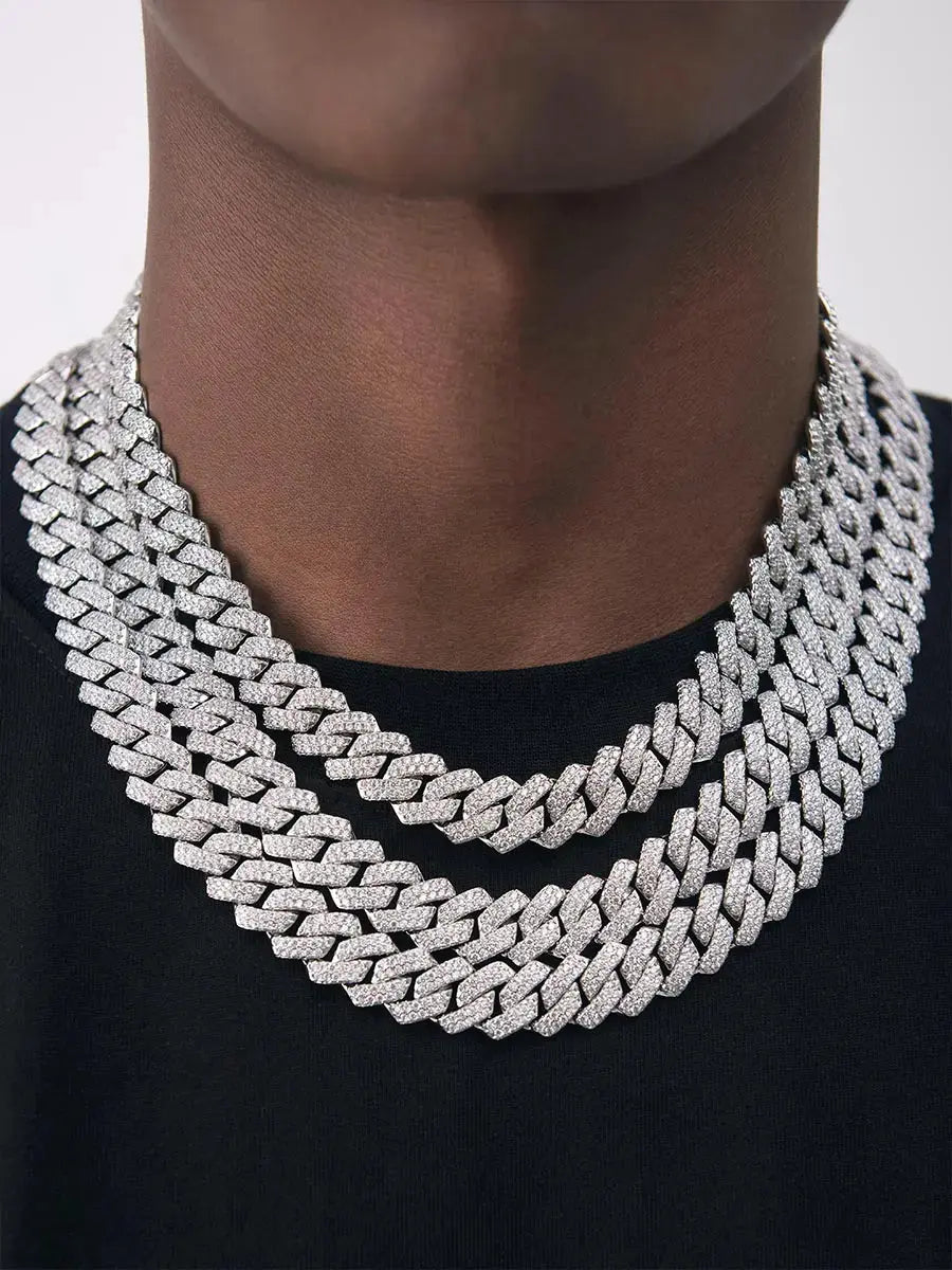 14mm Iced Out Cuban Link Chain -- DVVX CHAINS