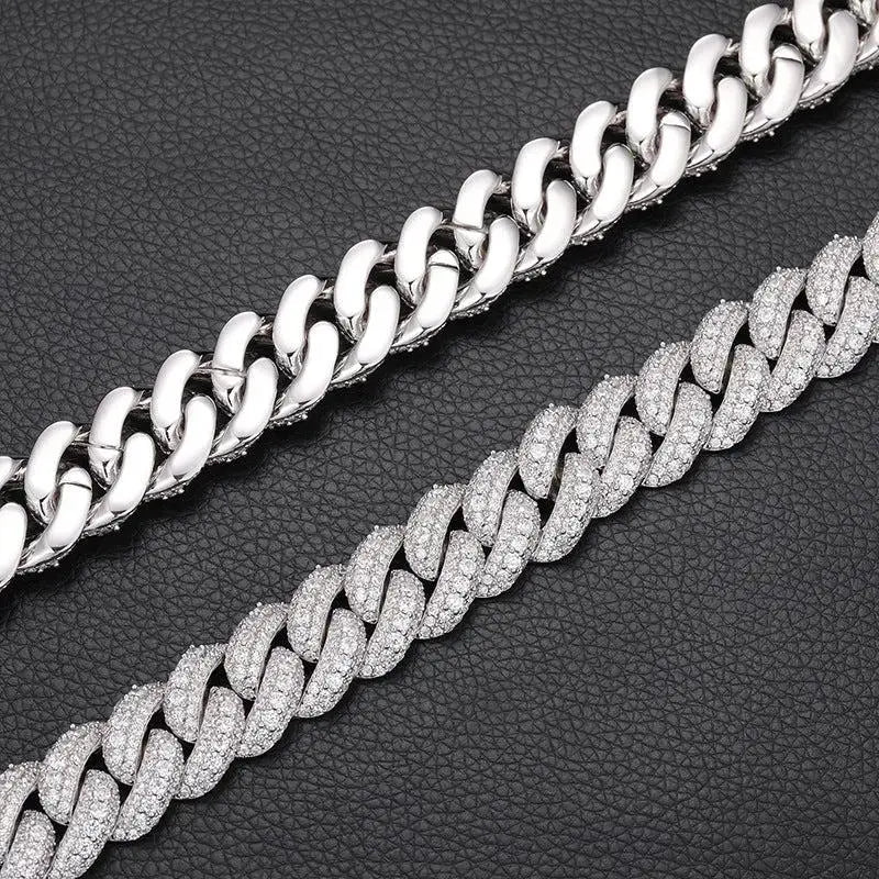 18mm Iced Out Cuban Link Chain -- DVVX CHAINS