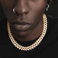 18mm Iced Out Cuban Link Chain with Thorns -- DVVX CHAINS