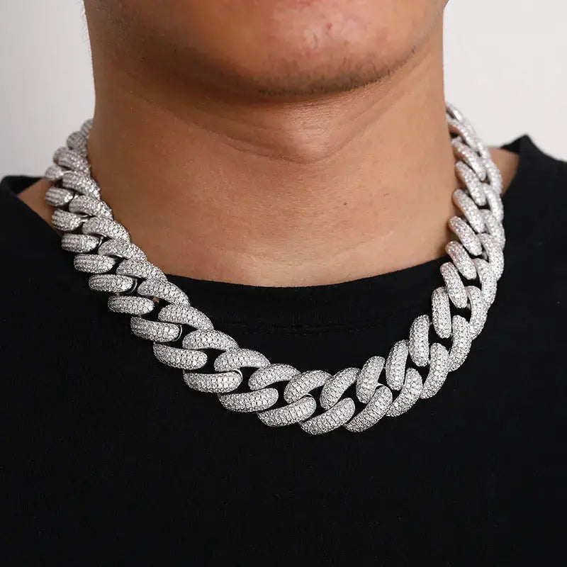 20mm Iced Out Cuban Link Chain -- DVVX CHAINS