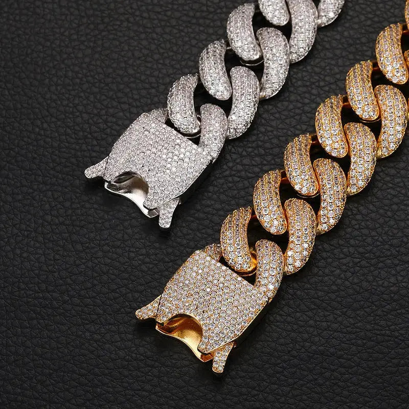 20mm Iced Out Cuban Link Chain -- DVVX CHAINS