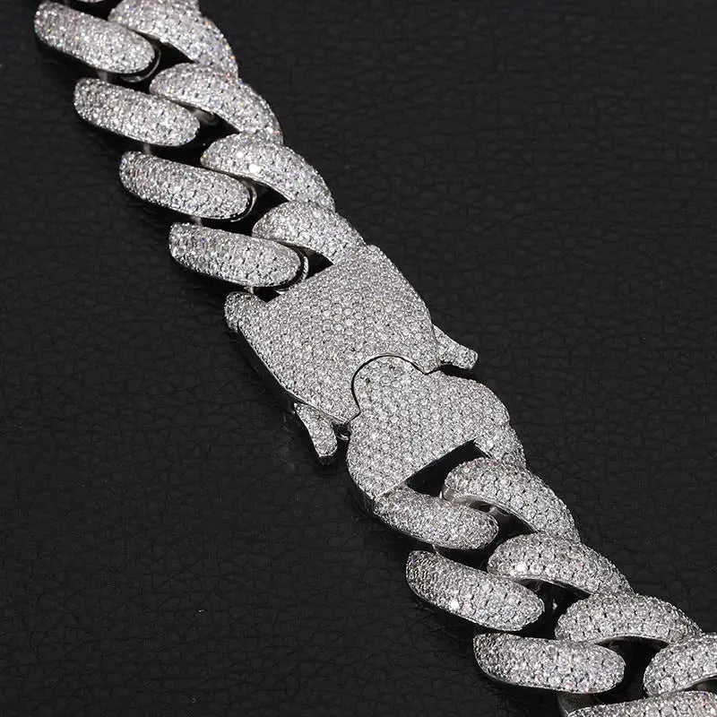 20mm Iced Out Cuban Link Chain -- DVVX CHAINS