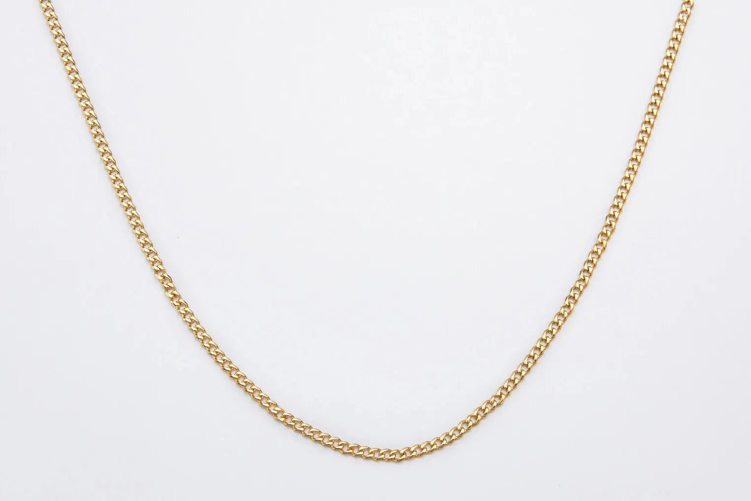 3mm Gold Cuban Link Chain -- DVVX CHAINS