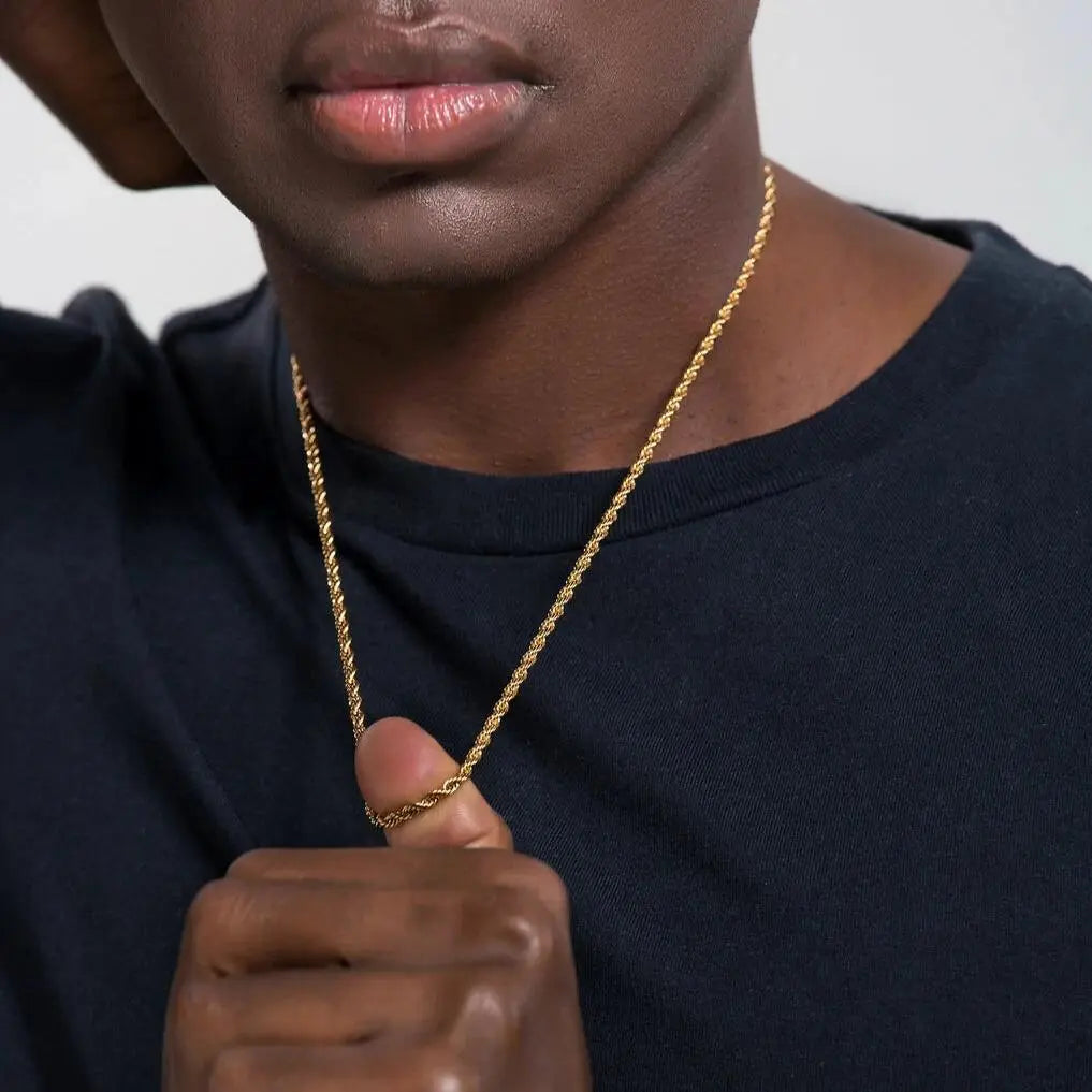 3mm Gold Rope Chain -- DVVX CHAINS