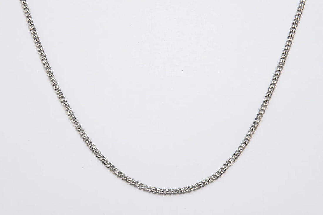 3mm Silver Cuban Link Chain -- DVVX CHAINS