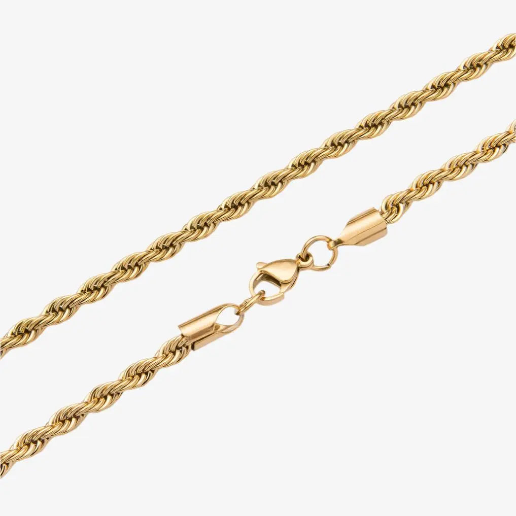 4mm Gold Rope Chain -- DVVX CHAINS