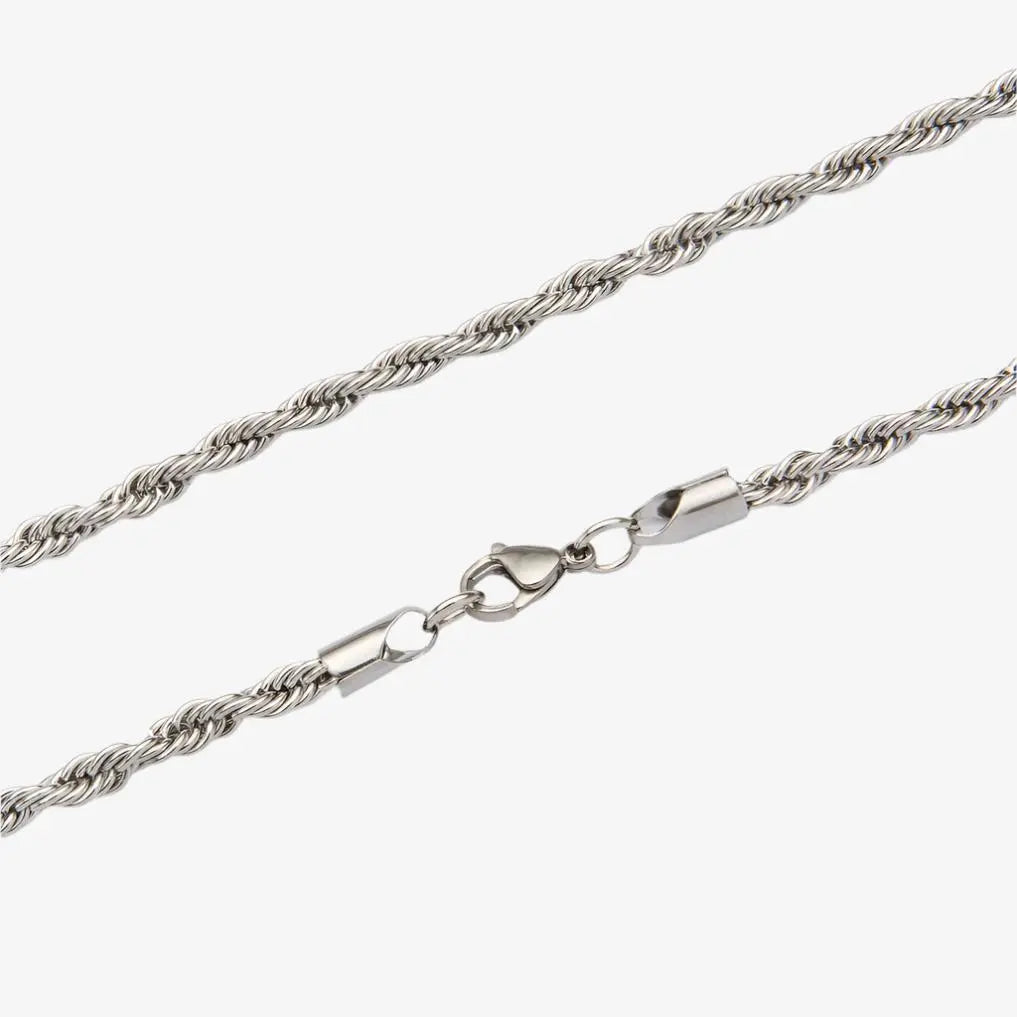 4mm Silver Rope Chain -- DVVX CHAINS