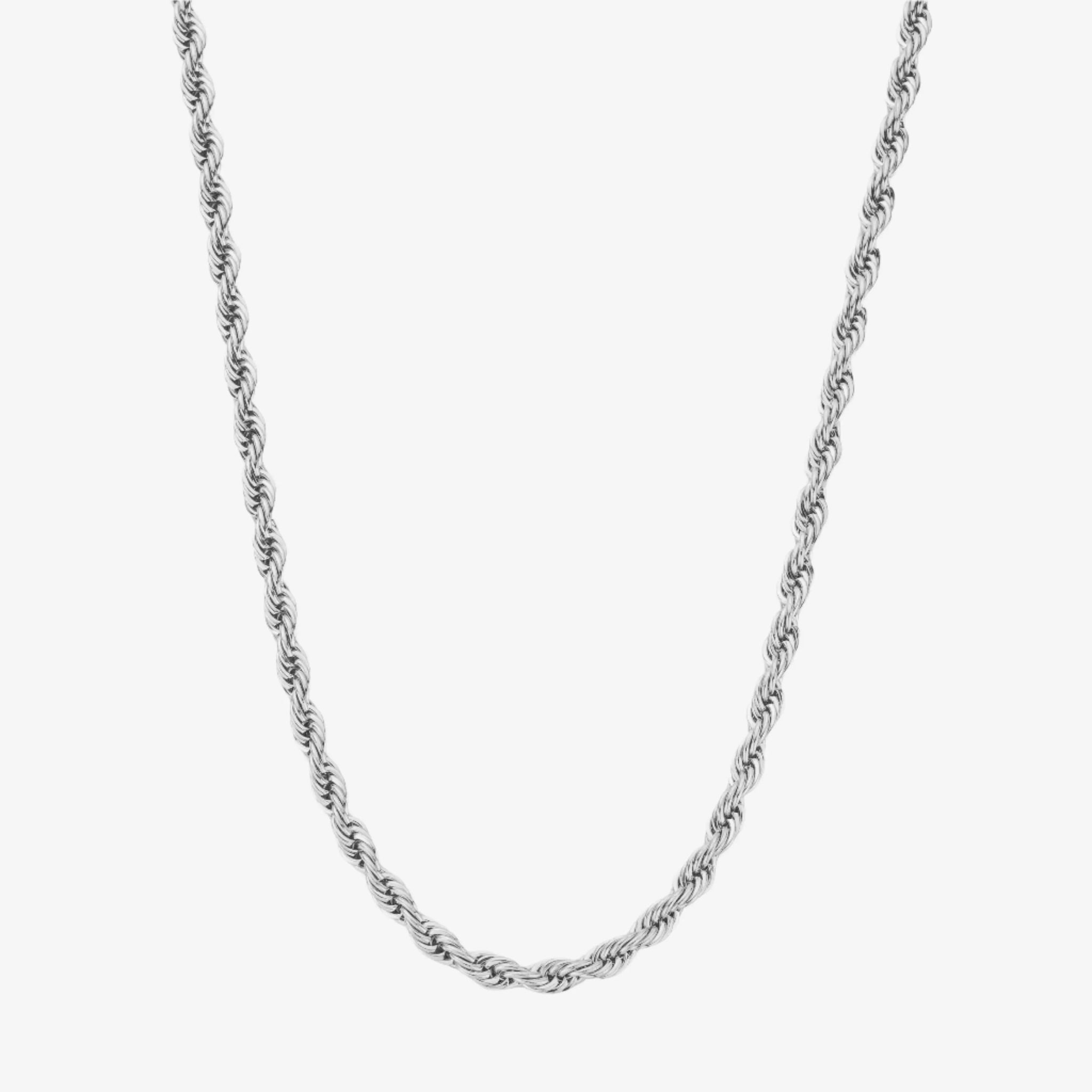 4mm Silver Rope Chain -- DVVX CHAINS