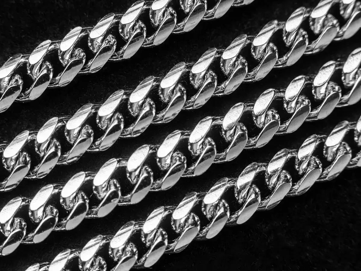 5mm Cuban Link Solid 925 Sterling Silver Chain -- DVVX CHAINS