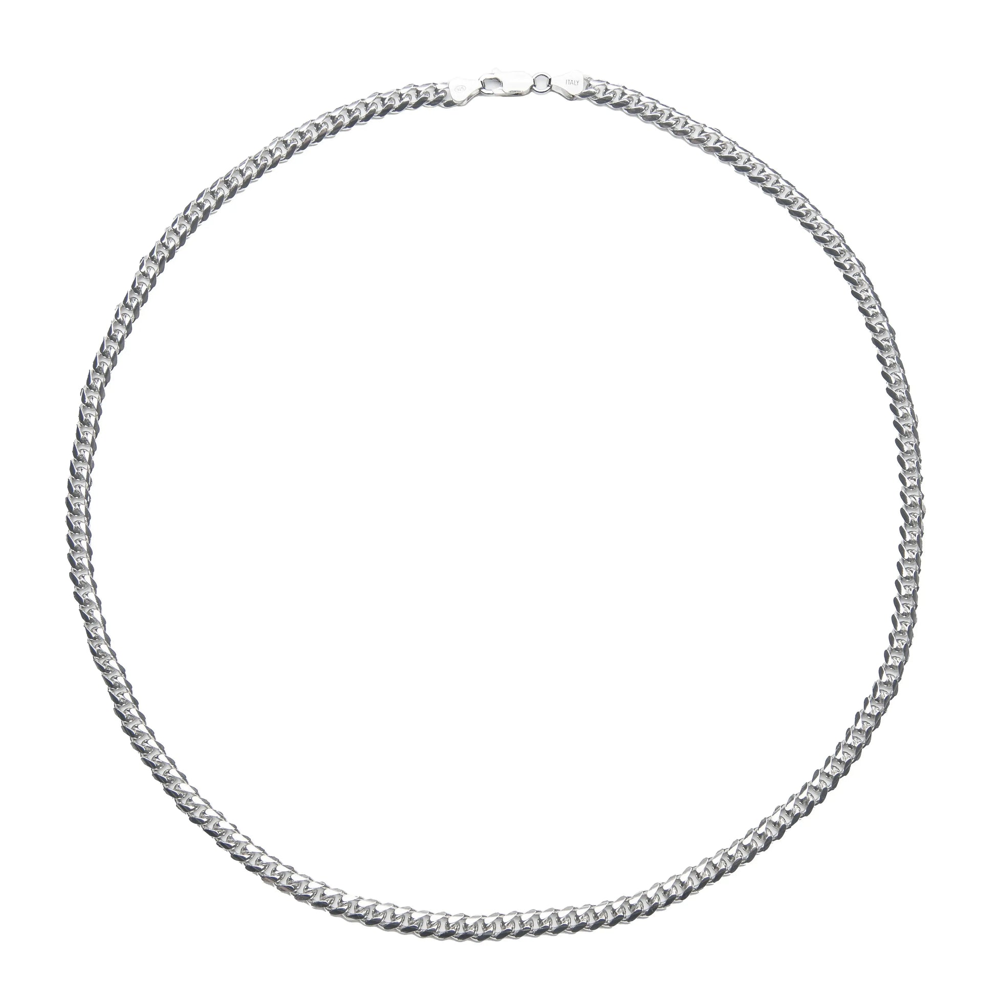 5mm Cuban Link Solid 925 Sterling Silver Chain -- DVVX CHAINS