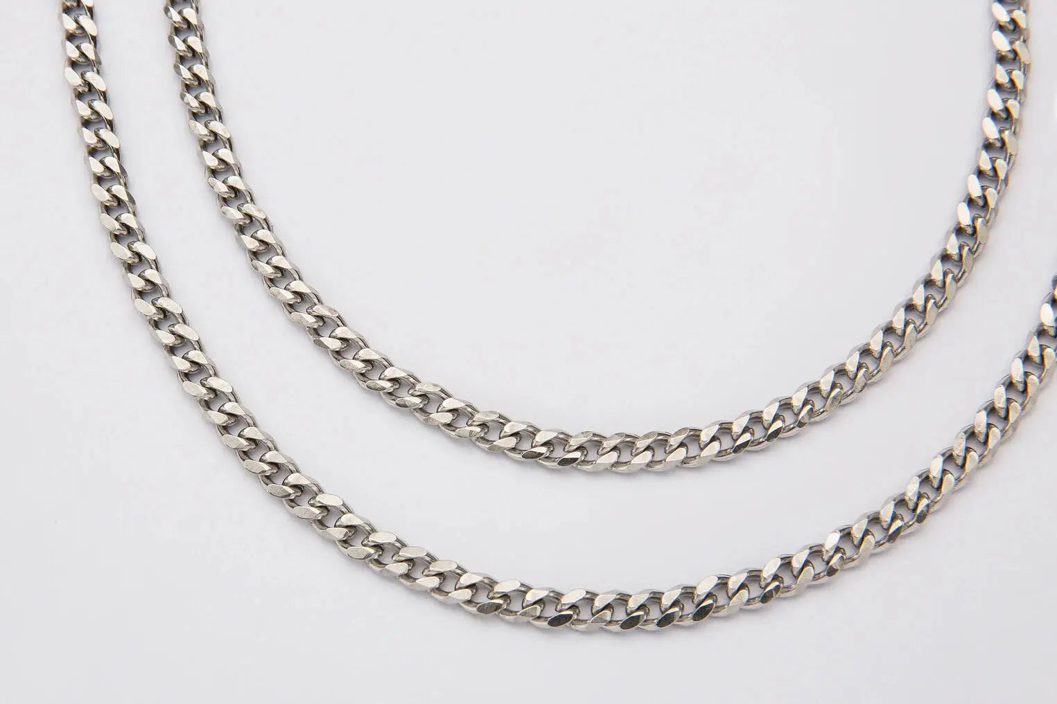 5mm Silver Cuban Link Chain -- DVVX CHAINS