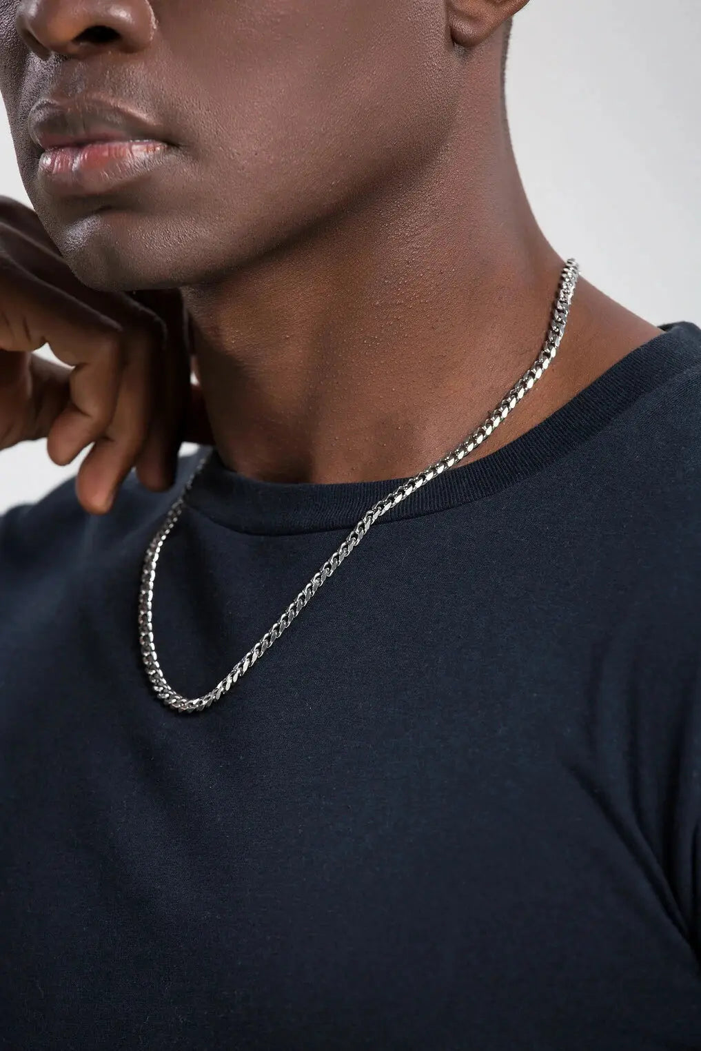 5mm Silver Cuban Link Chain -- DVVX CHAINS