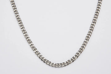 7mm Silver Cuban Link Chain -- DVVX CHAINS