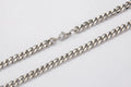 7mm Silver Cuban Link Chain -- DVVX CHAINS