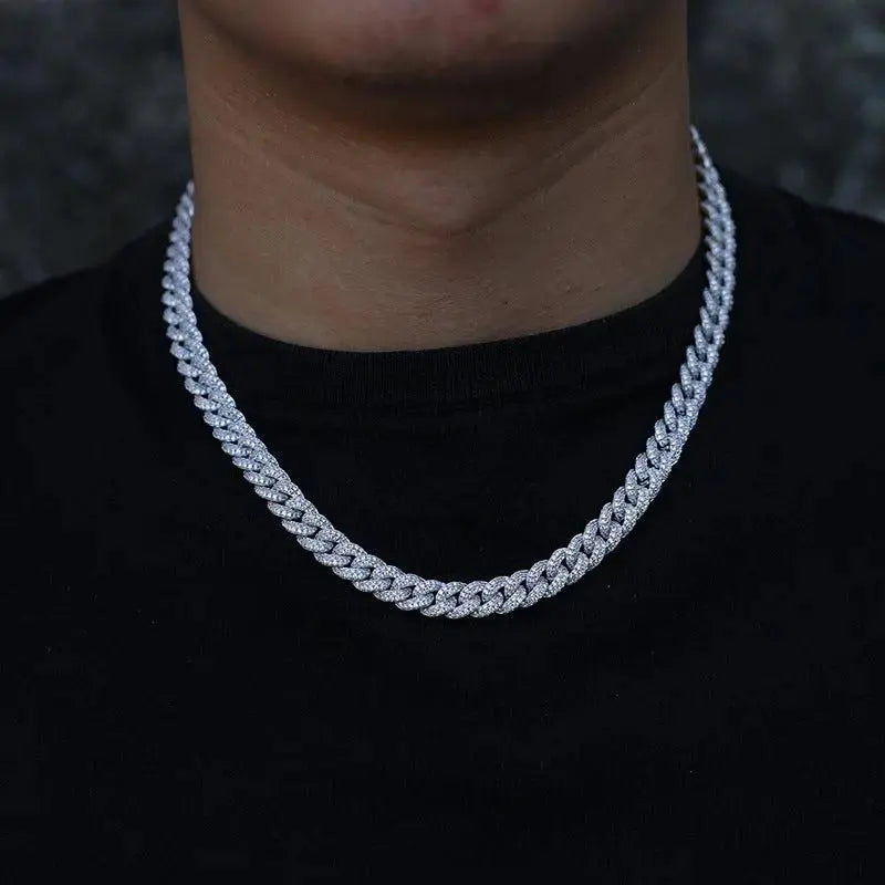 8mm Iced Out Cuban Link Chain -- DVVX CHAINS