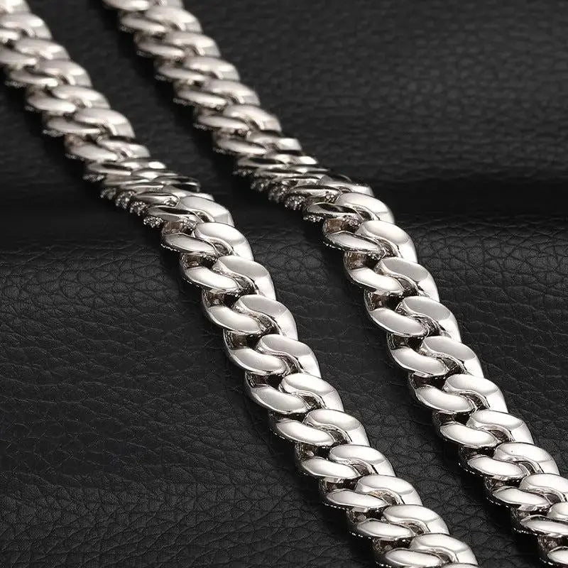 8mm Iced Out Cuban Link Chain -- DVVX CHAINS