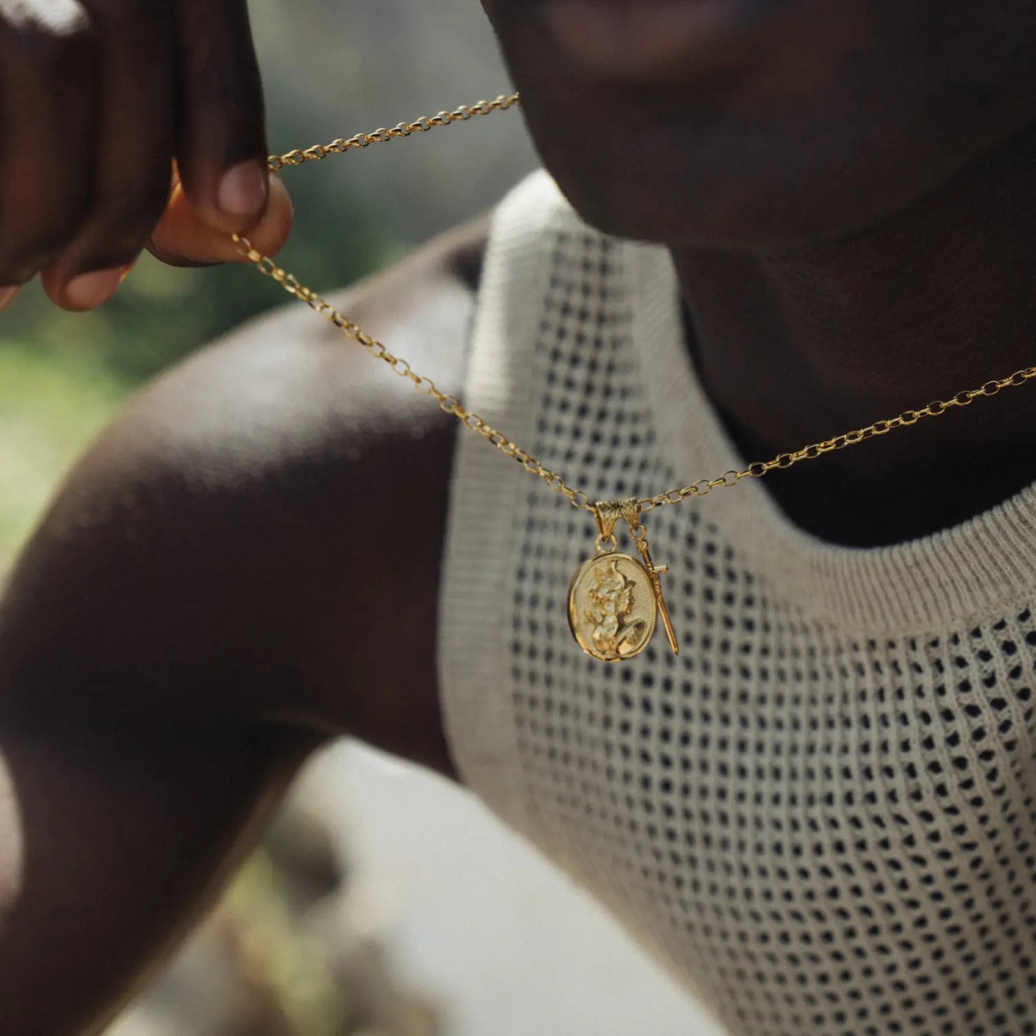 Achilles Pendant (Gold) -- DVVX CHAINS