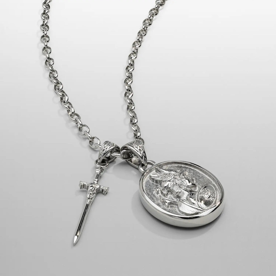 Achilles Pendant (Silver) -- DVVX CHAINS