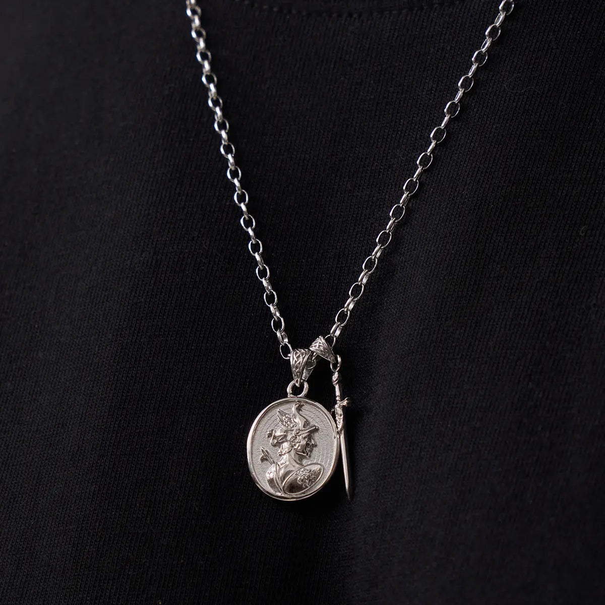 Achilles Pendant (Silver) -- DVVX CHAINS