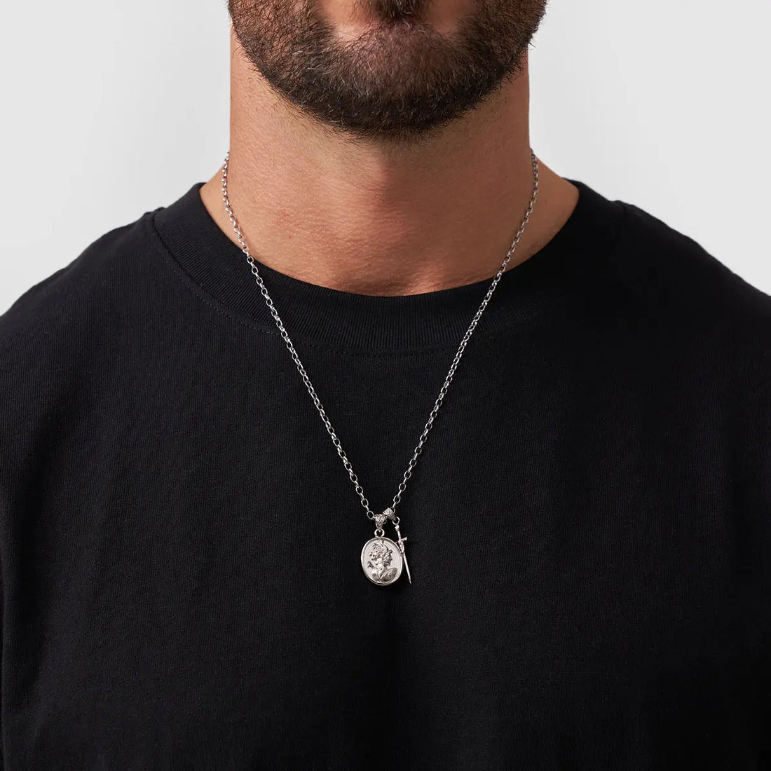 Achilles Pendant (Silver) -- DVVX CHAINS