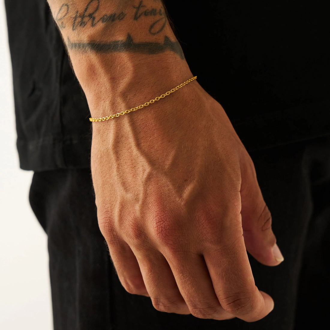 Cable Bracelet (Gold) 2mm -- DVVX CHAINS