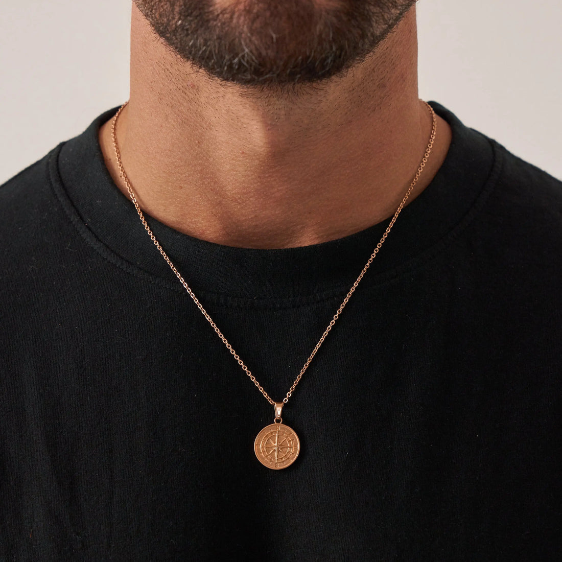 Compass Pendant (Rose Gold) -- DVVX CHAINS