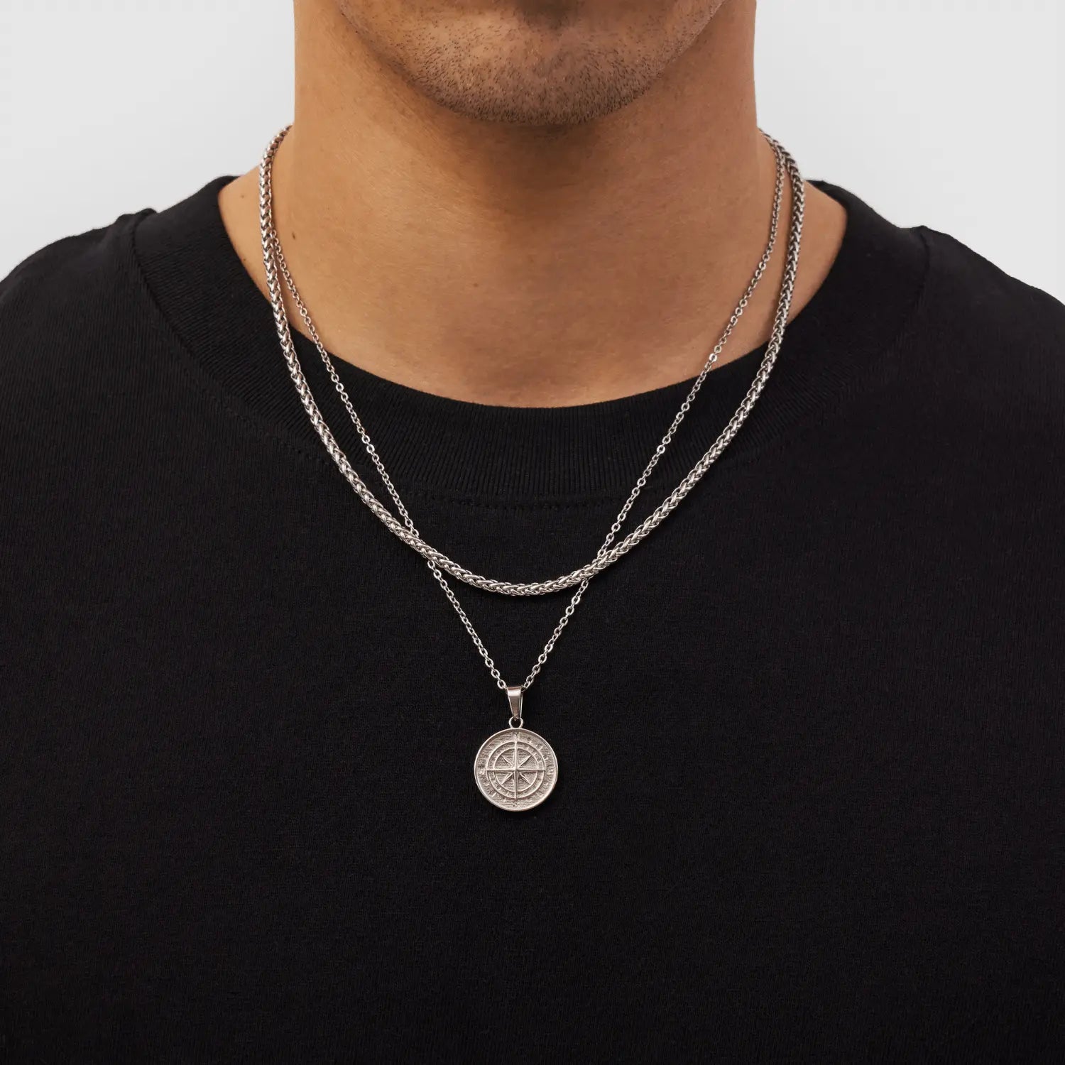 Compass Set (Silver) -- DVVX CHAINS