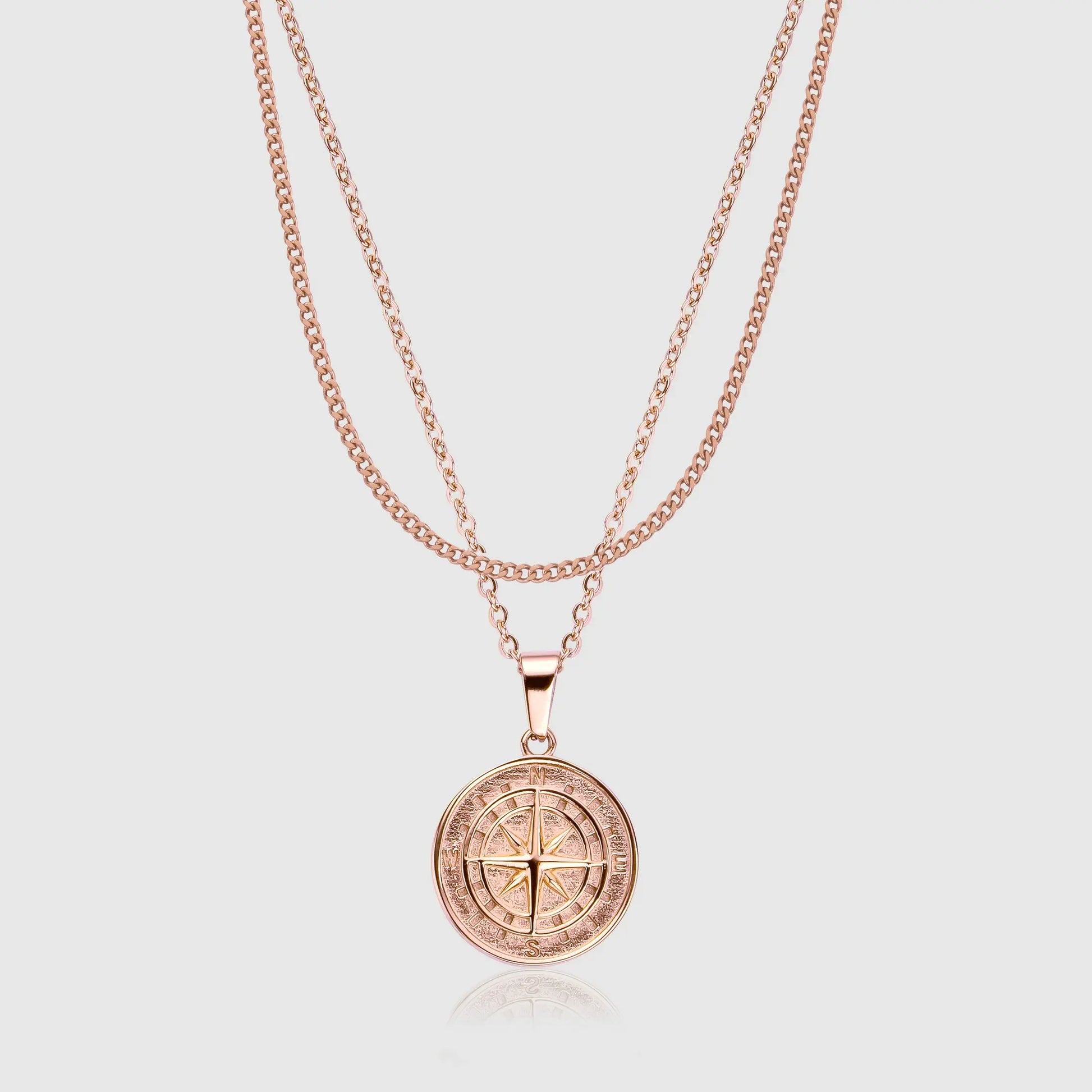 Compass and Connell Set (Rose Gold) -- DVVX CHAINS