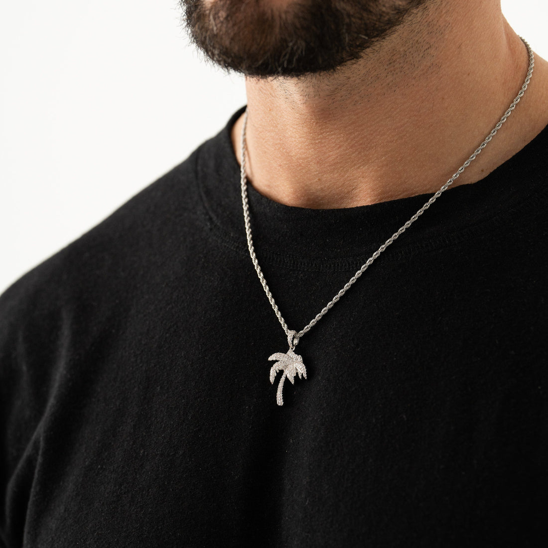 iced-palm-tree-pendant-silver