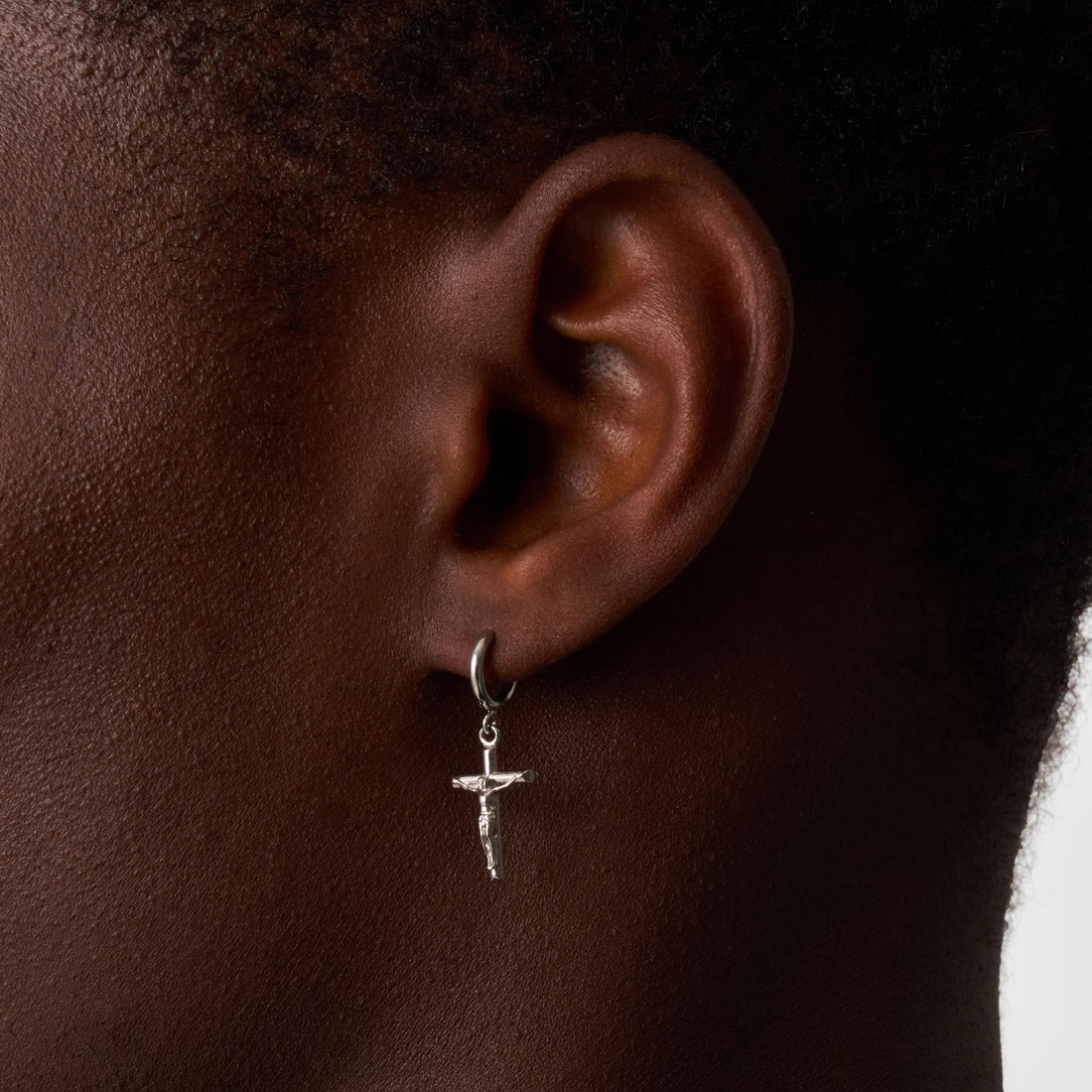 crucifix-earring-silver