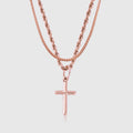 Cross & Cali Set (Rose Gold) -- DVVX CHAINS