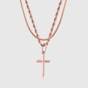 Cross & Cali Set (Rose Gold) -- DVVX CHAINS