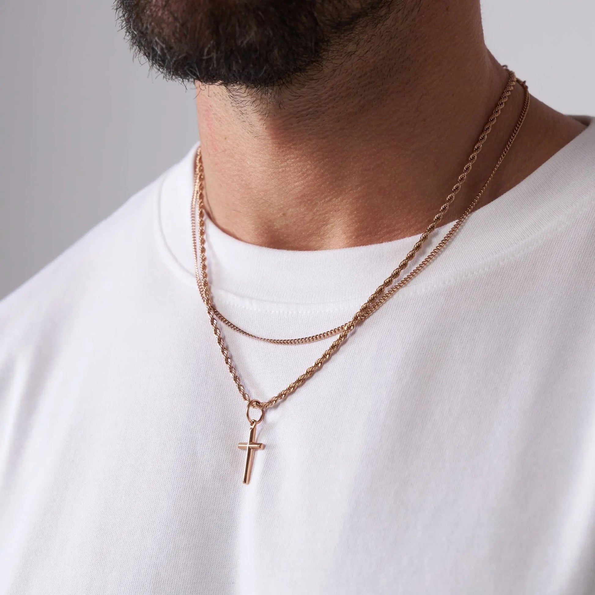 Cross & Connell Set (Rose Gold) -- DVVX CHAINS