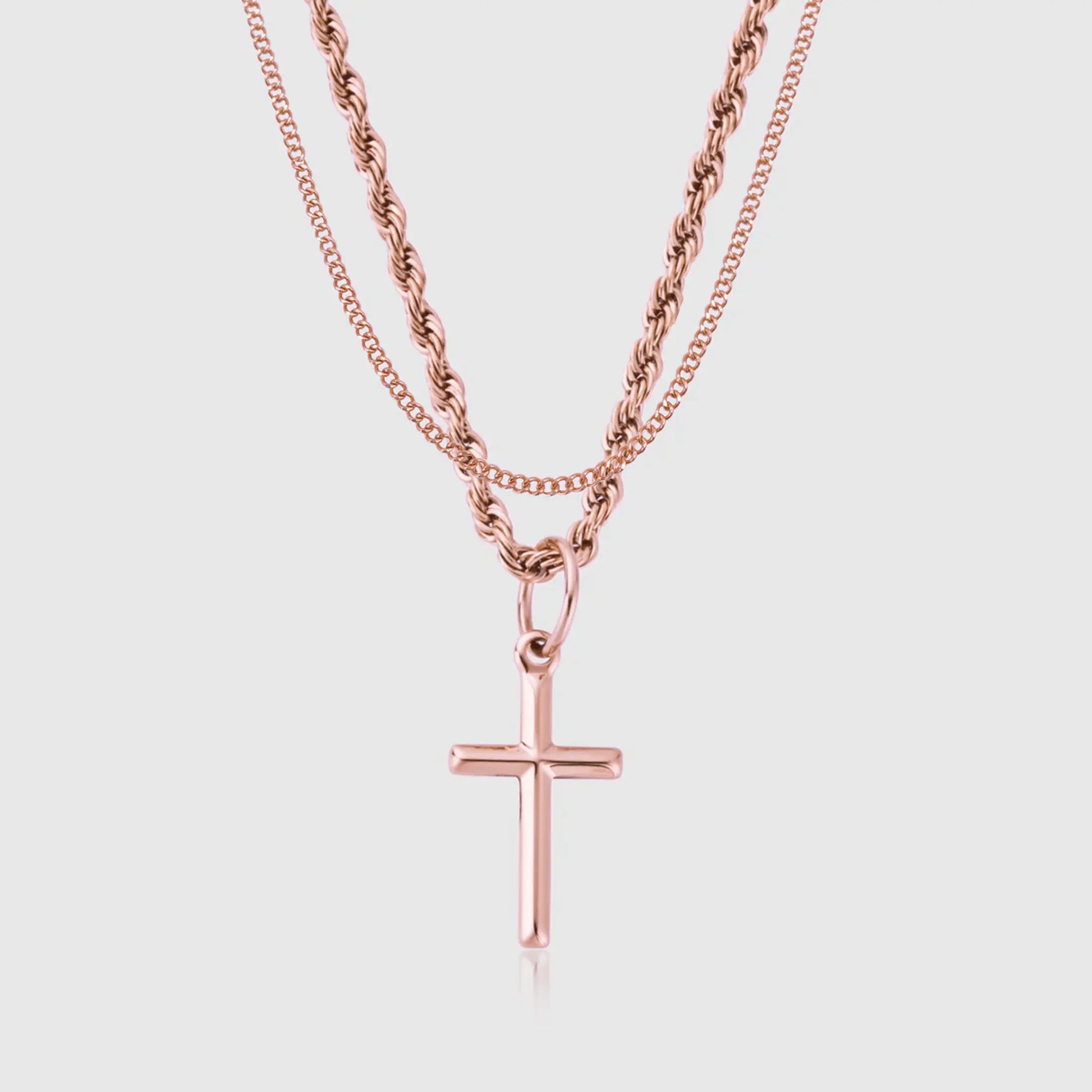 Cross & Connell Set (Rose Gold) -- DVVX CHAINS